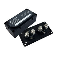 Heavy Duty Insulated Terminal Box 4xM10 Stud with Black Cover