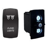 Rocker Switch with Cover Flood Lights White LED