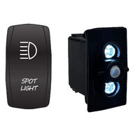 Rocker Switch with Cover Spot Light White LED
