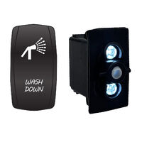Rocker Switch with Cover Wash Down Pump White LED