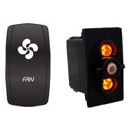 Rocker Switch with Cover Fan Amber LED