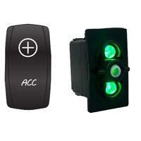 Rocker Switch with Cover Accessory Green LED