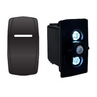 Rocker Switch with Cover Blank 1 White LED