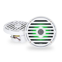 Aquatic AV RGB Marine Speakers Elite Series 6.5 Inch White (Pair)