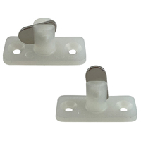 Stayput Fasteners Pair Vertical Single White