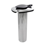 Rod Holder Stainless Steel with Cap & Insert Straight Head