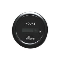 Wema Hourmeter Gauge Digital Black 12/24v