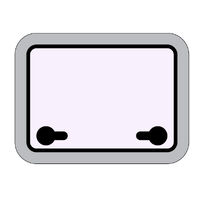 OceanX Deck Hatch Silver 457x327mm Cutout