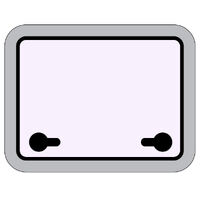 OceanX Deck Hatch Silver 507x377mm Cutout