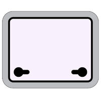 OceanX Deck Hatch Silver 507x392mm Cutout