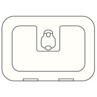 Osculati Premium Access Storage Hatch 380x280mm White