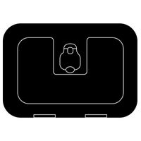 Osculati Premium Access Storage Hatch 380x280mm Black