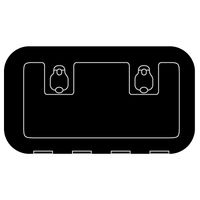 Osculati Premium Access Storage Hatch 600x350mm Black