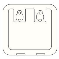 Osculati Premium Access Storage Hatch 375x375mm White