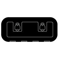 Osculati Premium Access Storage Hatch 600x250mm Black