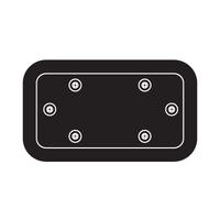 Ceredi Access Hatch HD Black Acetal Size B1 286x537mm Cutout