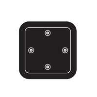 Ceredi Access Hatch HD Black Acetal Size E1 380x380mm Cutout