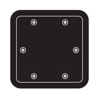 Ceredi Access Hatch HD Black Acetal Size F1 530x530mm Cutout
