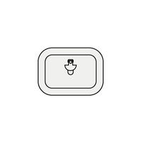 Ceredi Access Hatch Aluminium Walk-On Size A1 206x306mm White