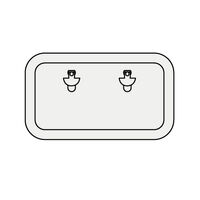 Ceredi Access Hatch Aluminium Walk-On Size B1 286x537mm White