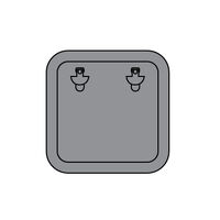 Ceredi Access Hatch Aluminium Walk-On Size E1 380x380mm Neutral