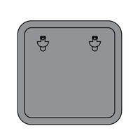 Ceredi Access Hatch Aluminium Walk-On Size F1 530x530mm Neutral