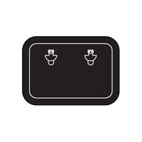 Ceredi Access Hatch Aluminium Walk-On Size H1 500x347mm Black