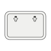 Ceredi Access Hatch Aluminium Walk-On Size I1 574x380mm White