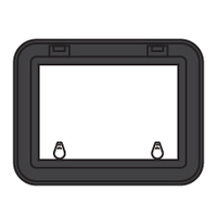 Bomar Deck Hatch 900 Series Low Profile Moulded Black 454mm x 327mm