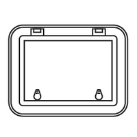 Bomar Deck Hatch 900 Series Low Profile Moulded White 454mm x 327mm