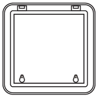 Bomar Deck Hatch 900 Series Low Profile Moulded White 501mm x 501mm