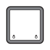 Bomar Low Profile Extruded Deck Hatch 470mm x 470mm Silver