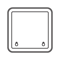 Bomar Low Profile Extruded Deck Hatch 470mm x 470mm White