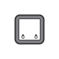 Bomar Low Profile Extruded Deck Hatch 273mm x 273mm Silver