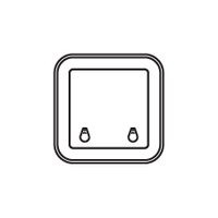 Bomar Low Profile Extruded Deck Hatch 273mm x 273mm White