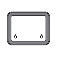 Bomar Low Profile Extruded Deck Hatch 470mm x 340mm Silver