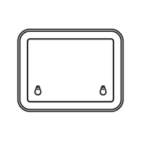 Bomar Low Profile Extruded Deck Hatch 470mm x 340mm White