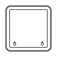 Bomar Low Profile Extruded Deck Hatch 513mm x 513mm White