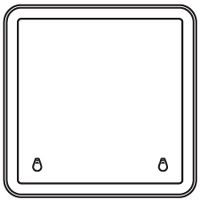Bomar Low Profile Extruded Deck Hatch 638mm x 638mm White
