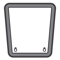 Bomar Low Profile Extruded Trapezoid Hatch 565x589x455mm Silver