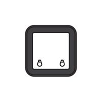 Bomar Deck Hatch High Profile 2000 Series 273mm x 273mm Black