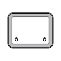 Bomar Deck Hatch High Profile 2000 Series 338mm x 468mm Silver