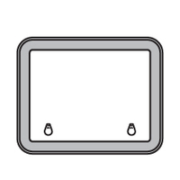 Bomar Deck Hatch High Profile 2000 Series 519mm x 391mm Silver