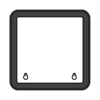 Bomar Deck Hatch High Profile 2000 Series 514mm x 514mm Black