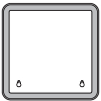 Bomar Deck Hatch High Profile 2000 Series 637mm x 637mm Silver