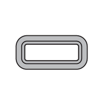 Bomar 2000 Series Opening Portlight 405x156mm Anodised