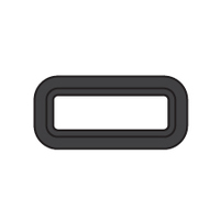 Bomar 2000 Series Opening Portlight 405x156mm Black