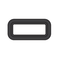 Bomar 2000 Series Opening Portlight 429x171mm Black