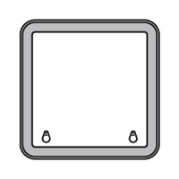 Bomar Deck Hatch High Profile 2000 Series 508mm x 508mm Silver