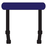 Console Mount T-Top Powder Coated Black Frame Navy Blue Shade